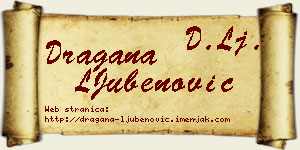 Dragana LJubenović vizit kartica